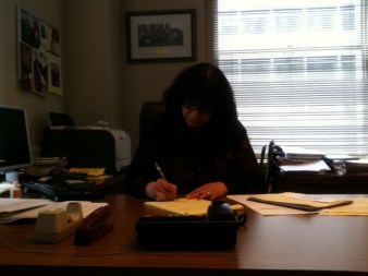 Carole Johnson at work